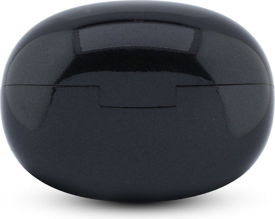 Guess Metallic Finish Classic Logo Open Ear Bluetooth Handsfree Headphones with Charging Case Black