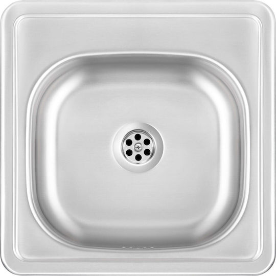 Deante Drop-In Chiuvetă Inox cu robinet L38xW38cm Argintiu