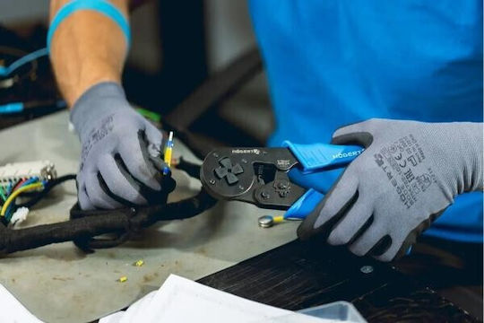 Högert Technik Pliers Self-Adjusting Crimping Tool (Length 210mm)