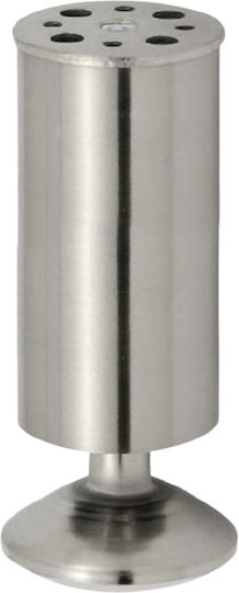Import Hellas A001 Metallic Furniture Leg with Regulator Suitable for Table / Coffee Table / Office 5x5x20cm Matte Nickel 20 A001