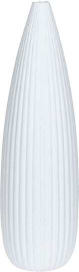 Decorative Vase Ceramic White Diameter 13.5xHeight 46cm