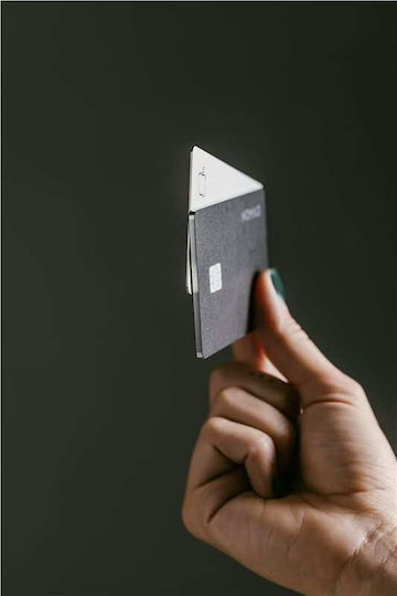 Nomad Tracking Card Pro Apple Find My Μαύρο Επαναφορτιζόμενο
