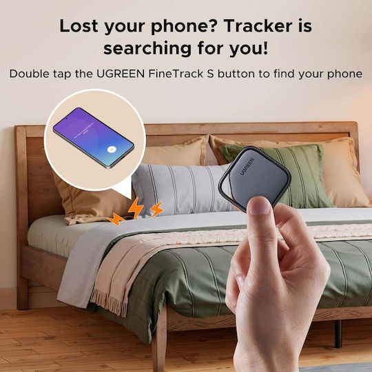 Ugreen SmartTag CM829 Samsung Find Gray with Smartphone Tracking