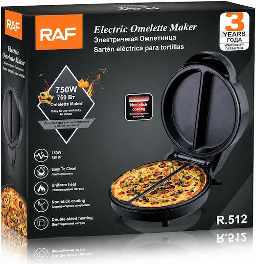 Raf R.512 Electric Omelette Maker 850W Blue