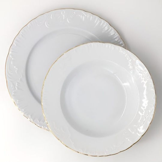 Gold Porcelain Dinnerware Set 40pcs