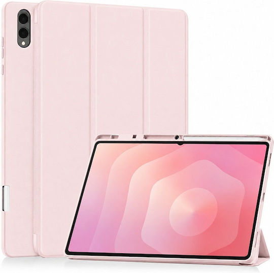 Techsuit Flex Trifold Stifthalter Samsung Galaxy Tab S11 Ultra Tab S12 Ultra Rosa