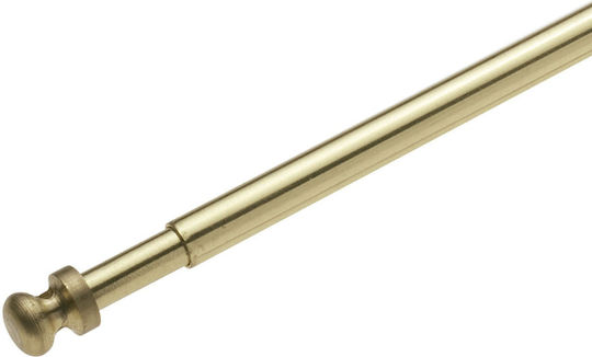 Amig Metallic Curtain Pole 7955 Single Diameter 7mm Length 60cm Gold