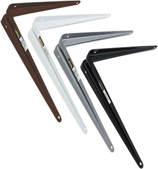 FFG Raft de colț Robust din Metal în Culoare Alb 300x350mm 1buc 25750