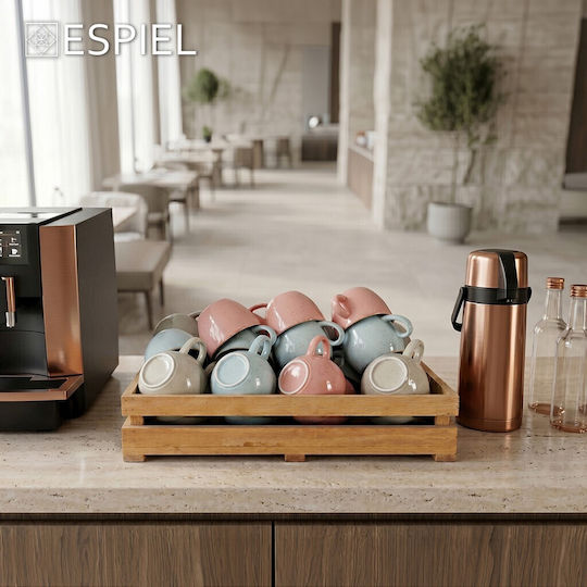 Espiel Essentials Комплект Чаши Cappuccino от Порцелан Сини 400ml 6 броя