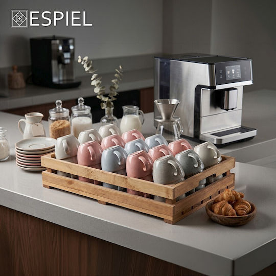 Espiel Essentials Комплект Чаши Cappuccino от Порцелан Сини 220ml 6 броя