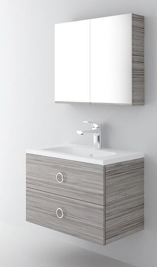 Orabella Bathroom Vanity Unit without Sink with Mirror M80xB45xH80cm 719