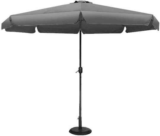 Umbrelă Rotundă Metalică Gri Φ2.7m