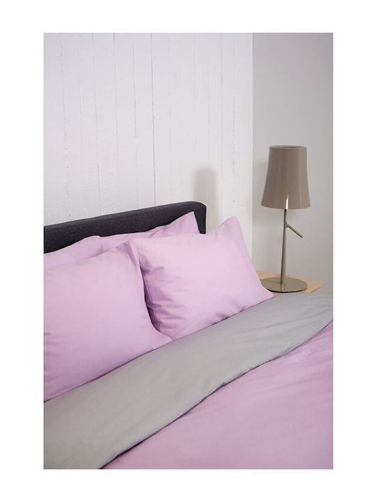 Biokarpet Bettbezug Home View Fliederton Lt Grau-Stücke Einzeln 165x245 cm