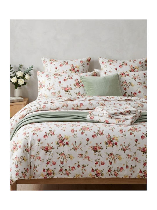 Olia Home Bettbezug Baumwolle Übergröße 220x240 Floral