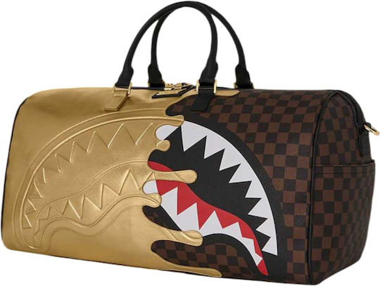 Sprayground Sharks In Paris Sack Voyage Gold Fabric