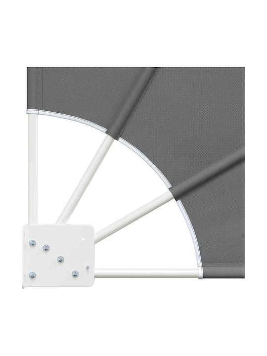 vidaXL Seitliche Zelt Terrasse Grau 1.6x1.6m