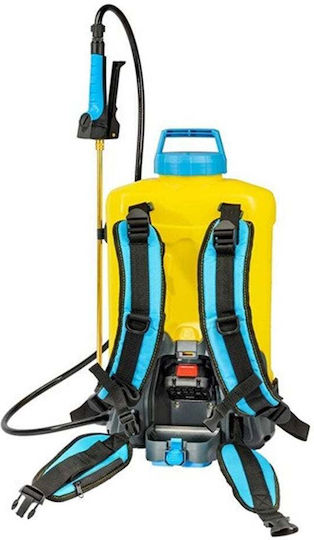 Gloria Pro 1200 Li-Ion Backpack Sprayer 18V Solo with 5Ah Battery with 12lt Capacity 3bar in Yellow Color