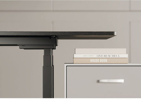 ErgoAction Solid Rock Klappbare Metallische Schreibtischbasis Schwarz 100x80x62cm