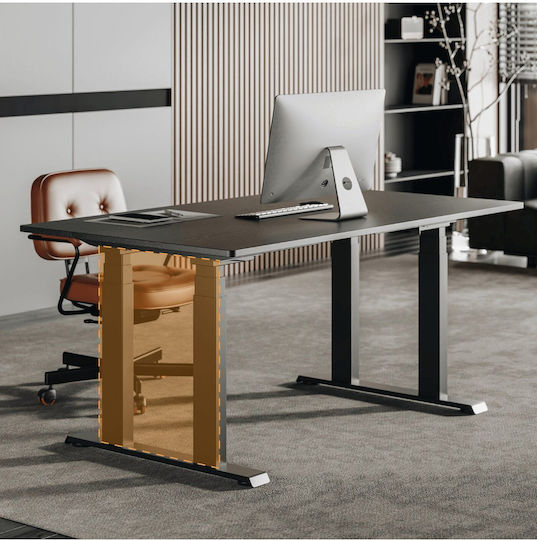 ErgoAction Solid Rock Klappbare Schreibtischbasis Metallisch Weiß 100x80x62cm