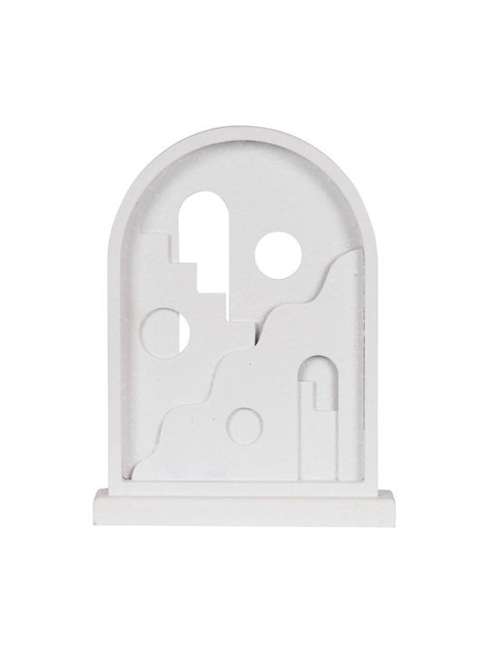 Set of Decorative Figures made of Wood 26x4.5x20cm 2pcs