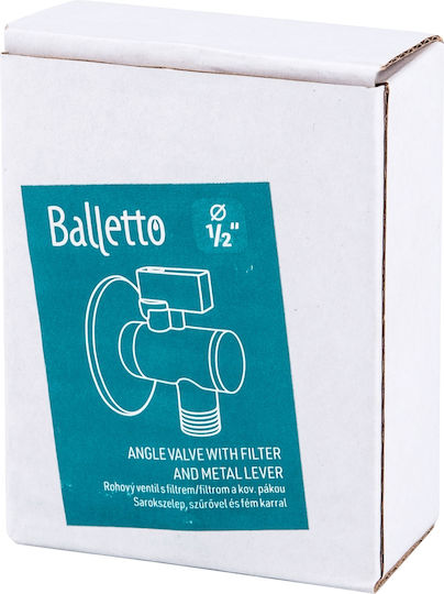 Wasserhahn & Ventile Waschmaschinenfilter Hebel Balletto 81153 1 2"-1 2"