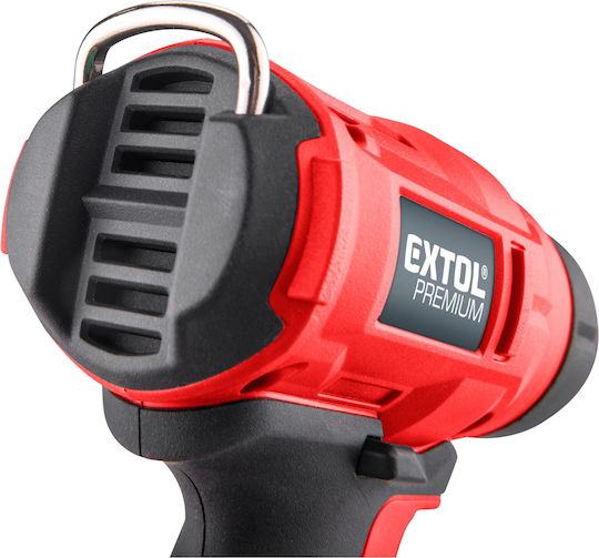 Extol 8891866 Pistol termic 20V cu control de temperatură până la 550°C