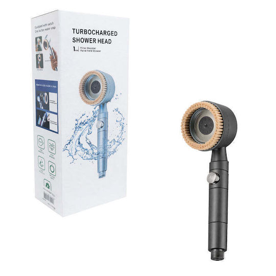 Built In Pressure Handheld Showerhead with Filter and Flow Stop Switch