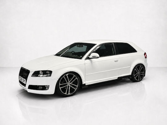 Motordrome Door Sill Car Sideways Spoiler for Audi A3 8P 2003-2012 3d Compatible with Audi A3