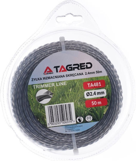 Tagred Brush Cutter Trimmer Line 2.4mm 50m TA481