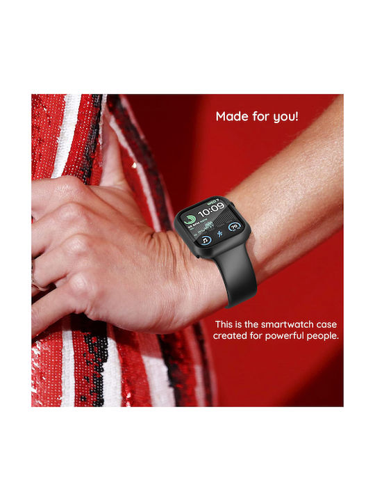 Techsuit Defense360 Pro Plastic Case with Glass in Black for Xiaomi Smart Band 10 Pro