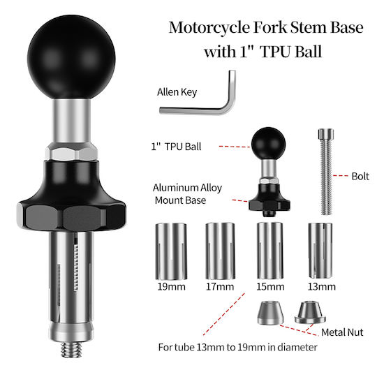 LanParte Balls for Moto Mobile Mount