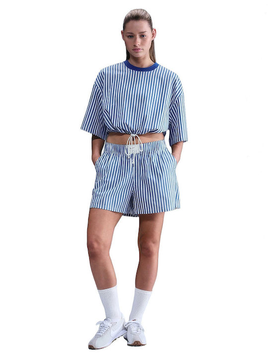 Chill Poplin Дамски шорти Синьо