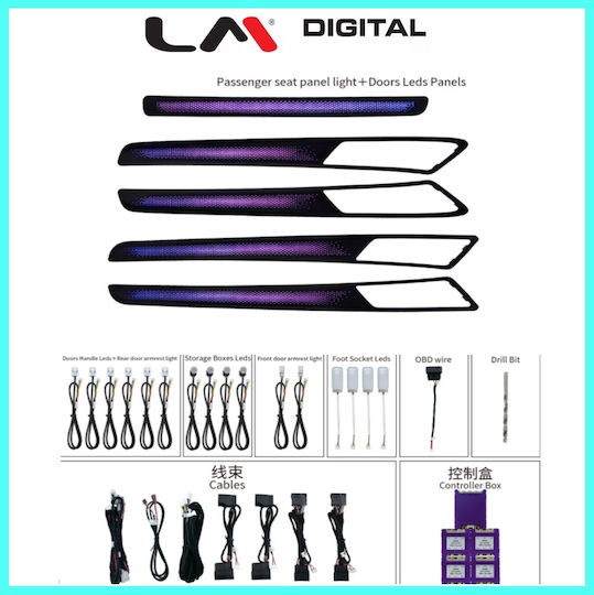 LM Digital Interior Decorative Car Lighting System RGB