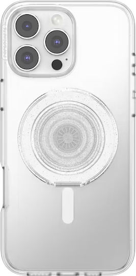 PopSockets PopSockets Kick-out Grip Glitter MagSafe държач за телефон стойка прозрачен