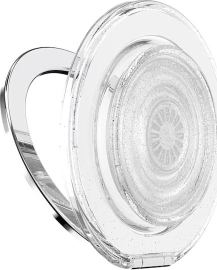 PopSockets PopSockets Kick-out Grip Glitter MagSafe държач за телефон стойка прозрачен