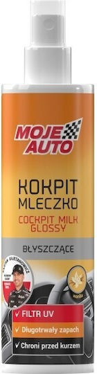 Moje Auto Polier- und Reinigungsmittel für Autoinnenraum Milch mit Vanille Parfüm 300ml