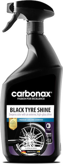 Carbonax Black Tyre Shine Spray Lustruire pentru Elastici Auto 720ml