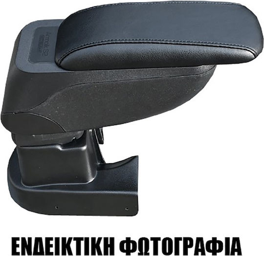 Cik Auto Armlehnenkonsole Kompatibel mit Renault Erfassen Facelift in Schwarzer Farbe