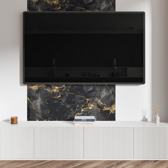 Panou Decorativ Autocolant Din Vinil Imprimat 100x50 Cu Model Elegant De Marmură