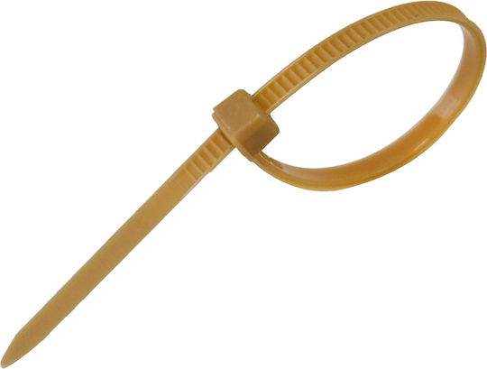 Tretytka Пластмасово Кабелно Дематично 100mmx2.5mm в Кафяв Цвят (1 бр)