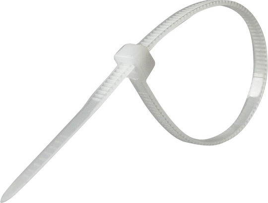 Tretytka Пластмасови Кабелни Аксесоари 150mmx3.6mm в Бял Цвят 100 бр
