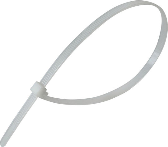 Tretytka Legătură Cablu Din Plastic 400mmx7.4mm În Culoare Albă 1 Buc