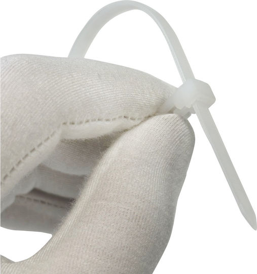 Tretytka Plastik Kabelbinder 200mmx4,8mm in Weiß Farbe (1Stück)