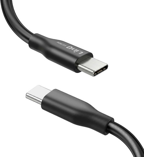 Linq Cablu USB-C la USB-C 80W 1.2m Magnetic Auto-înfășurare Negru