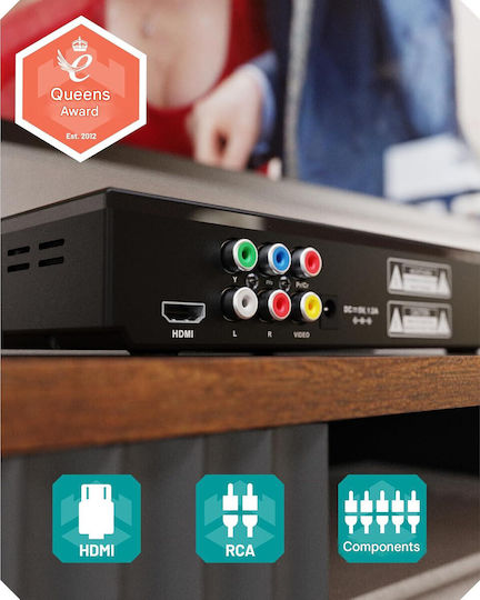 Oakcastle DVD Player Μαύρο