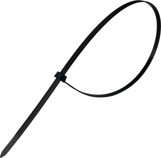 Tretytka Plastische Kabelbinder 750mmx9mm in Schwarz Farbe (100 Stück)