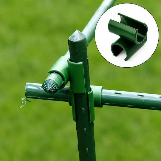 Set 10 Conectori Araci De Grădină Zola Structuri De Plante Tip Cruce 90° Suporturi 11 Mm Reutilizabile Verzi Set 10 Conectori Araci De Grădină Zola Structuri De Plante Tip Cruce 90° Suporturi 11 Mm Reutilizabile Verzi