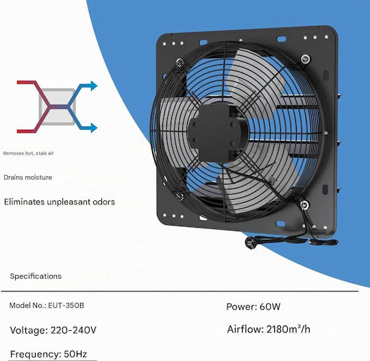 Ventilator De Perete Aygrochy Diametru 350mm