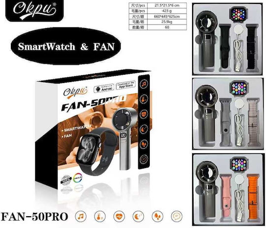 Smartwatch Set Wireless Hand Fan Fan-50 Pro 260295 Black 6917924260295