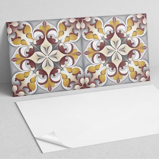 Pachet de Autocolante de Plăci de Vinil cu Model Floral Mozaic 6x60x30 Bucăți Pachet de Autocolante de Plăci de Vinil cu Model Floral Mozaic 6x60x30 Bucăți
